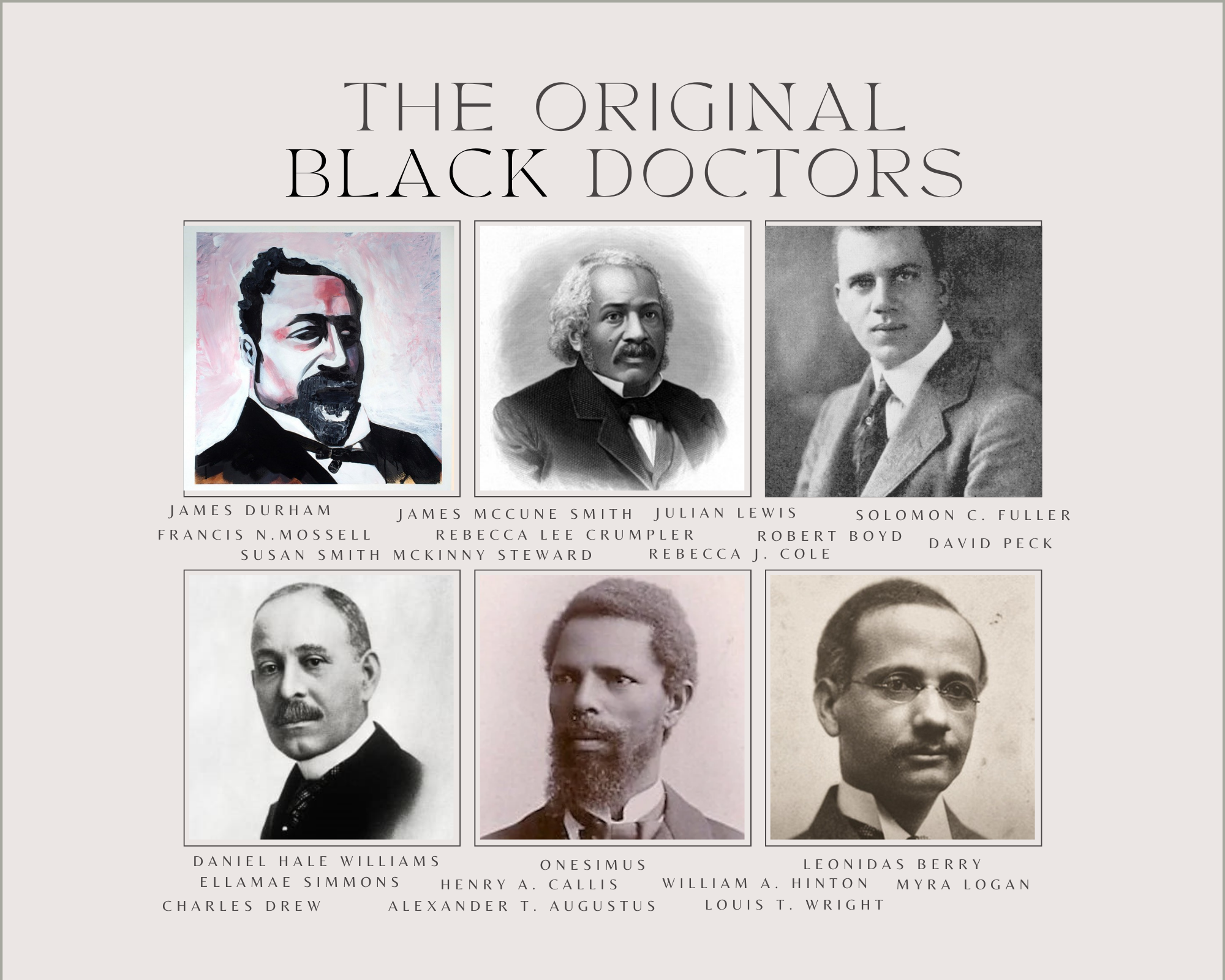 Original Black Doctor Photo/Print